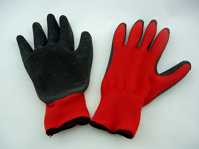 LATEX COVERED COTTON GLOVE	 				 				 Package	BULK			 Packing (pcs) /Cuft	120/0.064CBM			 GW / NW (KGS)	15/14			