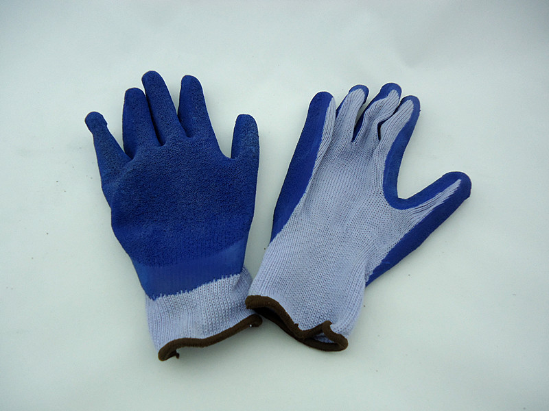 LATEX COVERED COTTON GLOVE	 				 				 Package	BULK			 Packing (pcs) /Cuft	120/0.064CBM			 GW / NW (KGS)	15/14			