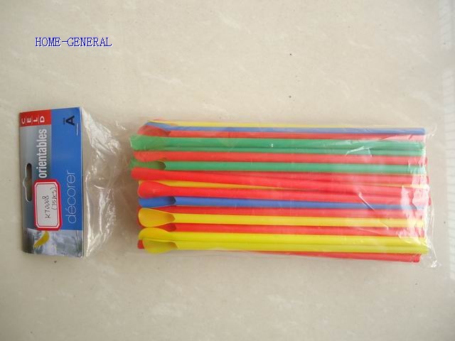 75PCS STRAWS WITH SPOONS